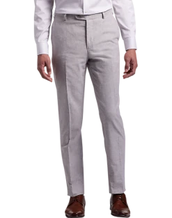 JOE Joseph Abboud Slim Fit Linen Blend Suit Separates Pants, Light Gray