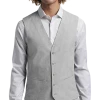 JOE Joseph Abboud Slim Fit Linen Blend Suit Separates Vest, Light Gray