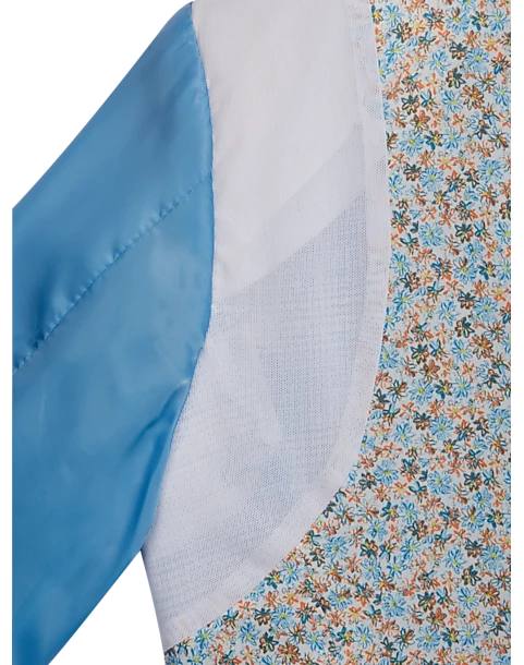 Egara Skinny Fit Suit Separates Coat, Light Blue Plaid 4 Egara Skinny Fit Suit Separates Coat, Light Blue Plaid - Image 4