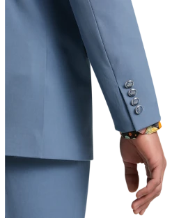 Paisley & Gray Slim Fit Suit Separates Coat, Slate Blue -Cole Haan Shop MW40 3XJ0 82 PAISLEY GRAY SLATE BLUE ALT2