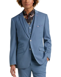 Paisley & Gray Slim Fit Suit Separates Coat, Slate Blue -Cole Haan Shop MW40 3XJ0 82 PAISLEY GRAY SLATE BLUE ALT9