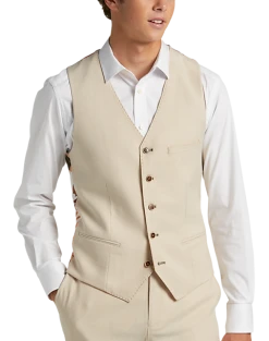 Paisley & Gray Slim Fit Suit Separates Vest, Silky Beige