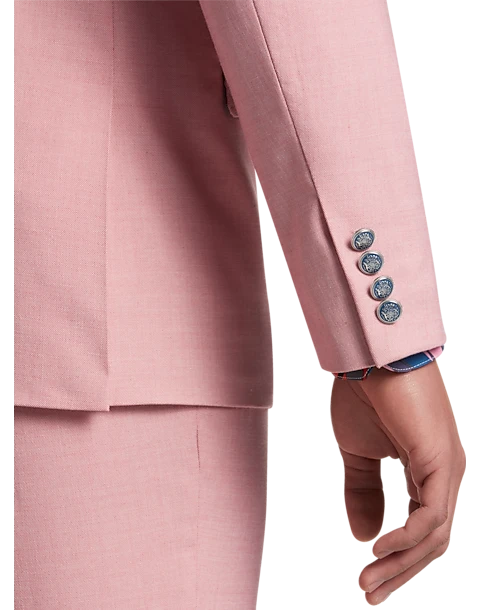 Paisley & Gray Slim Fit Suit Separates Coat, Pink Carnation 3 Paisley & Gray Slim Fit Suit Separates Coat, Pink Carnation - Image 3