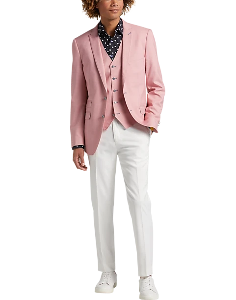 Paisley & Gray Slim Fit Suit Separates Coat, Pink Carnation 6 Paisley & Gray Slim Fit Suit Separates Coat, Pink Carnation - Image 6