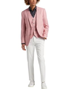 Paisley & Gray Slim Fit Suit Separates, Pink Carnation -Cole Haan Shop MW40 3XK0 45 PAISLEY GRAY PINK CARNATION ALT5