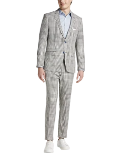 Paisley & Gray Slim Fit Suit Separates, Black And White Houndstooth 6 Paisley & Gray Slim Fit Suit Separates, Black And White Houndstooth -Cole Haan Shop MW40 3XK5 87 PAISLEY GRAY BLACK WHITE HOUNDS CHECK ALT1