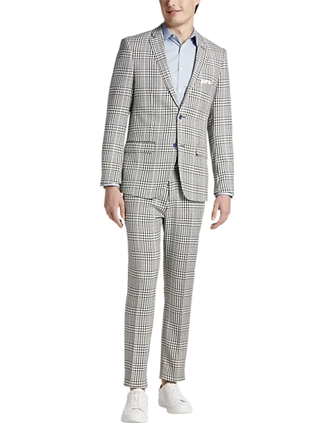 Paisley & Gray Slim Fit Suit Separates, Black And White Houndstooth 2 Paisley & Gray Slim Fit Suit Separates, Black And White Houndstooth - Image 2