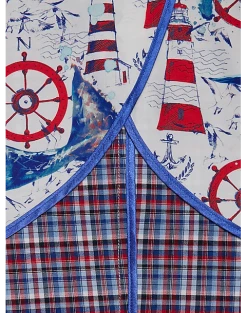 Paisley & Gray Slim Fit Suit Separates Coat, Red & Blue Seersucker Plaid -Cole Haan Shop MW40 3XKJ 67 PAISLEY GRAY RED BLUE SEERSUCKER ALT4