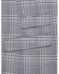 Paisley & Gray Slim Fit Suit Separates, Blue & Beige Check -Cole Haan Shop MW40 3XKR 67 PAISLEY GRAY BLUE BEIGE CHECK ALT4