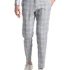 Paisley & Gray Slim Fit Suit Separates Pants, Blue & Beige Check