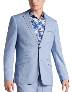 Paisley & Gray Slim Fit Suit Separates Coat, Blue Sharkskin