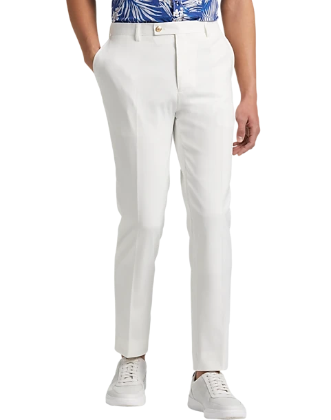 Paisley & Gray Slim Fit Suit Separates Pants, White 1 Paisley & Gray Slim Fit Suit Separates Pants, White