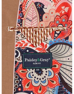 Paisley & Gray Slim Fit Suit Separates Coat, Nutmeg -Cole Haan Shop MW40 3XLA 08 PAISLEY GRAY NUTMEG ALT3