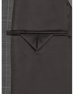 Calvin Klein X-Fit Slim Fit Suit Separates, Gray Windowpane -Cole Haan Shop MW40 3XMM 64 CALVIN KLEIN MED GRAY WINDOWPANE ALT3