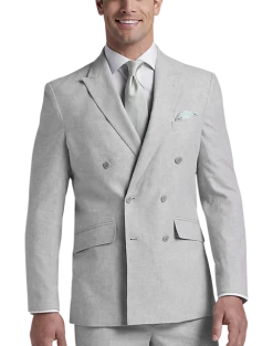 JOE Joseph Abboud Slim Fit Linen Blend Suit Separates Coat, Tan Chambray