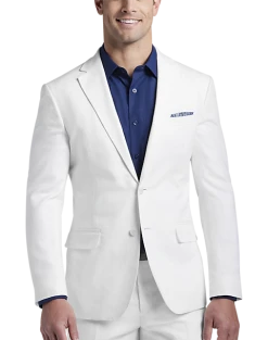 JOE Joseph Abboud Slim Fit Linen Blend Suit Separates Coat, White