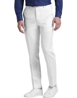 JOE Joseph Abboud Slim Fit Linen Blend Suit Separates Pants, White