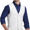 JOE Joseph Abboud Slim Fit Linen Blend Suit Separates Vest, White
