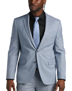 JOE Joseph Abboud Slim Fit Suit Separates, Light Blue Sharkskin