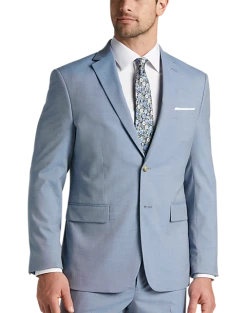 Pronto Uomo Modern Fit Suit Separates Coat, Blue Tic