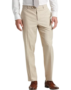 Pronto Uomo Modern Fit Suit Separates Pants, Tan Sharkskin