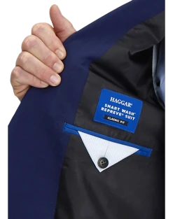 Haggar Smart Wash™ Classic Fit Suit Separates, Black 7 Haggar Smart Wash™ Classic Fit Suit Separates, Black -Cole Haan Shop MW40 3Y4R 01 HAGGAR NAVY SOLID ALT2