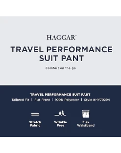Haggar Travel Performance Classic Fit Suit Separates Coat, Black 5 Haggar Travel Performance Classic Fit Suit Separates Coat, Black -Cole Haan Shop MW40 3Y4X 02 HAGGAR BLACK SOLID ALT2