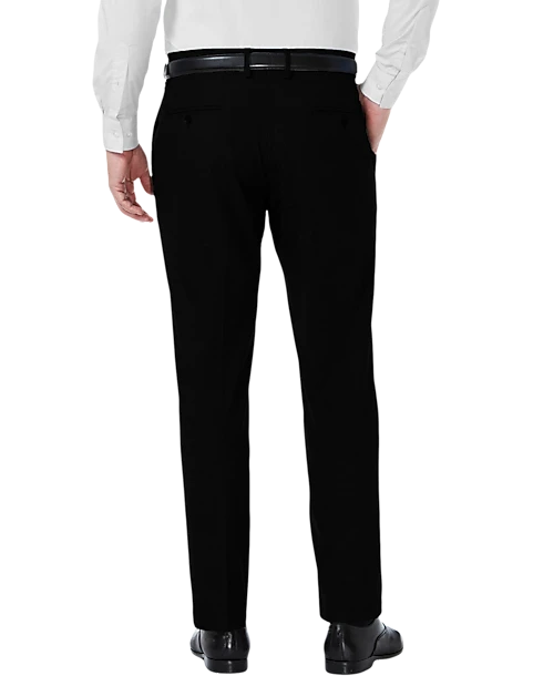 Haggar Premium Comfort 4-Way Stretch Slim Fit Suit Separates Pants, Black 2 Haggar Premium Comfort 4-Way Stretch Slim Fit Suit Separates Pants, Black - Image 2