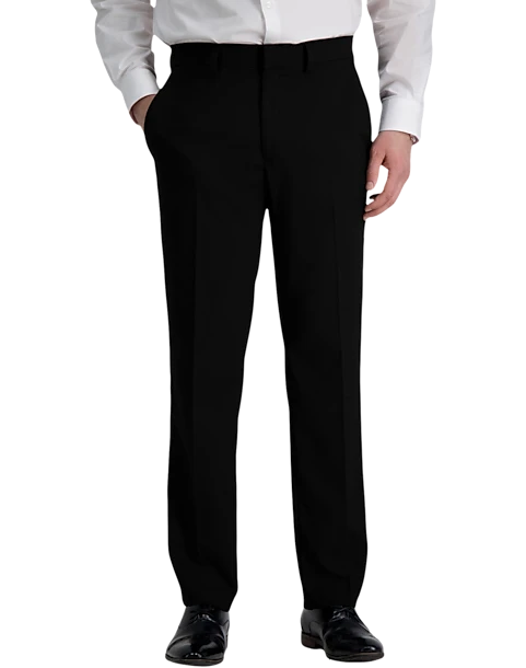 Haggar Premium Comfort 4-Way Stretch Slim Fit Suit Separates Pants, Black 1 Haggar Premium Comfort 4-Way Stretch Slim Fit Suit Separates Pants, Black