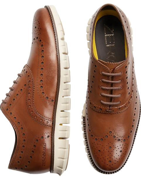 Cole Haan Zerogrand Wingtip Oxfords, Tan 1 Cole Haan Zerogrand Wingtip Oxfords, Tan