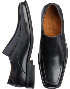 Joseph Abboud Moc Toe Dress Loafers, Black