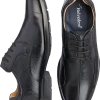 Belvedere Coronado Bike Toe Lace-Up Dress Shoes, Black