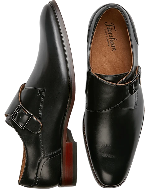 Florsheim Roseto Plain Toe Monk Strap Dress Shoes, Cognac 1 Florsheim Roseto Plain Toe Monk Strap Dress Shoes, Cognac