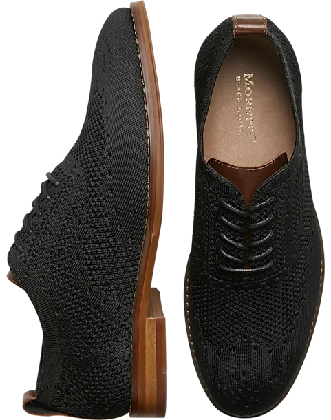 Moretti Ashland Knit Wingtip Oxfords, Navy 1 Moretti Ashland Knit Wingtip Oxfords, Navy