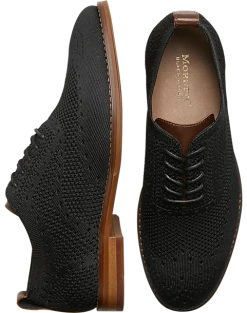 Moretti Ashland Knit Wingtip Oxfords, Light Blue