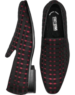 Stacy Adams Stiles Formal Loafers, Checkered Black