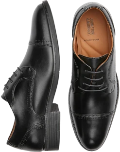 Johnston & Murphy Hawthorn Cap Toe Oxfords, Black
