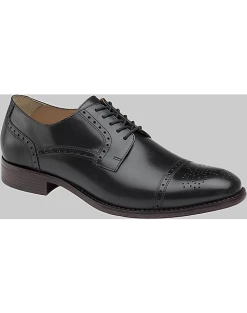 Johnston & Murphy Lewis Cap Toe Lace-Up Dress Shoe, Black -Cole Haan Shop MW40 424N 02 JOHNSTON MURPHY BLACK ALT5 1