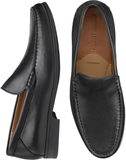 Johnston & Murphy Hawkins Venetian Slip-On Loafers, Black