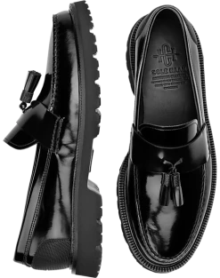 Cole Haan American Classics Box Leather Tassel Loafers, Burgundy