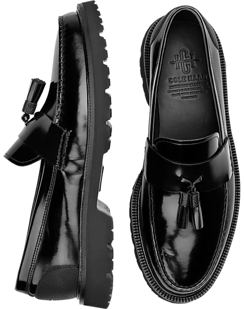 Cole Haan American Classics Box Leather Tassel Loafers, Burgundy 1 Cole Haan American Classics Box Leather Tassel Loafers, Burgundy