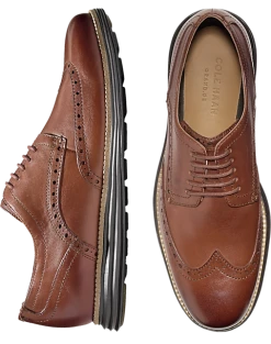 Cole Haan Original Grand Wingtip Oxfords, Cognac