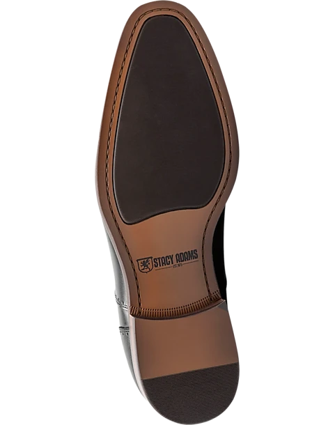 Stacy Adams Kalvin Plain Toe Lace-Up Dress Shoes, Black 2 Stacy Adams Kalvin Plain Toe Lace-Up Dress Shoes, Black - Image 2