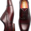 Stacy Adams Kallum Cap Toe Lace-Up Dress Shoes, Burgundy