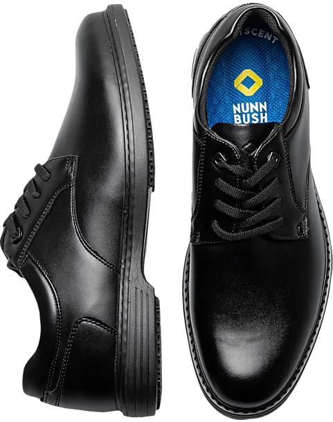 Nunn Bush Wade Work Plain Toe Oxfords, Black 1 Nunn Bush Wade Work Plain Toe Oxfords, Black