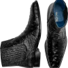 Belvedere Roger Ostrich Chelsea Boot, Black
