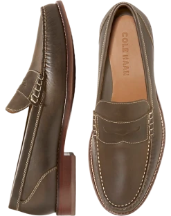 Cole Haan Pinch Grand Casual Penny Loafers, Stone Gray