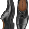 Johnston & Murphy Ronan Cap Toe Oxfords, Black