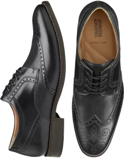 Johnston & Murphy Lewis Wingtips, Tan