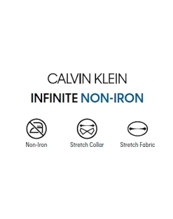 Calvin Klein Infinite Non-Iron Slim Fit Stretch Collar Dress Shirt, Purple -Cole Haan Shop MW40 540K 01 CALVIN KLEIN WHITE ALT2 5